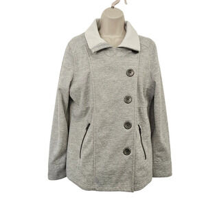 PRANA Martina Heathered Jacket in Gray Size L